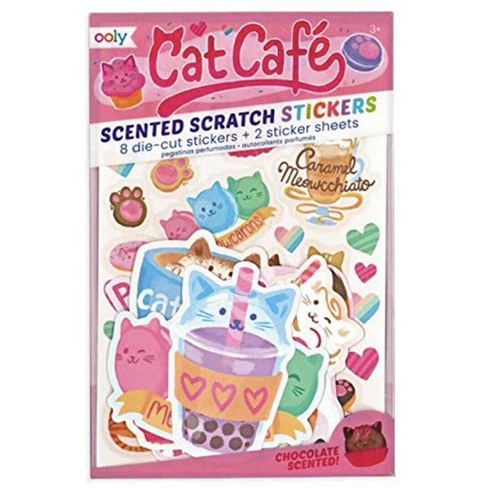 OOLY, Cat Cafe Scented Stickers
